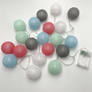 LED lyskæde med 20 kugler - 3 M 20 lys